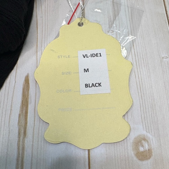 Velzera V-Neck Embroidered Black Dress Tunic M NWT Boho Long Sleeve Flowy Light - Picture 9 of 9